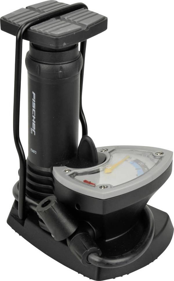 Unitec 85575 Fußpumpe Dream 7 bar Doppelkopf, Analoges Manometer