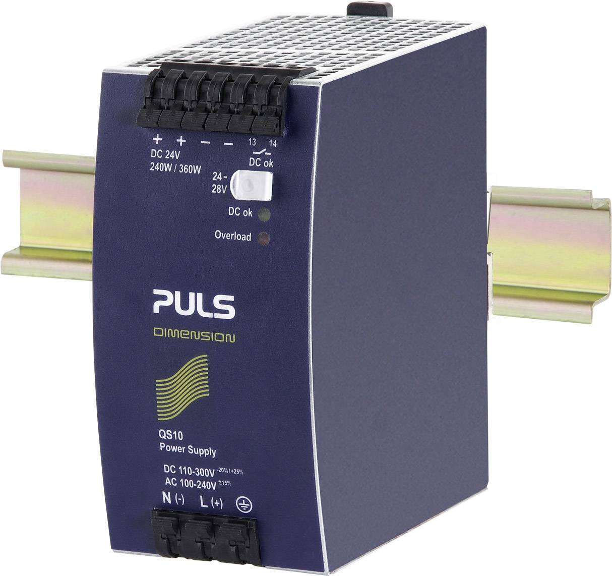 PULS QS10.241-D1 DIN Rail Power Supply Single Phase 24VDC 10A 240W