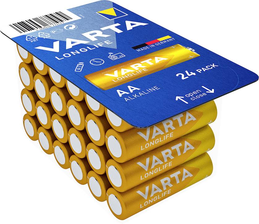 Varta LONGLIFE AA Big Box 24 Mignon (AA)-Batterie Alkali-Mangan 2800 mAh 1.5 V 24 St.-1