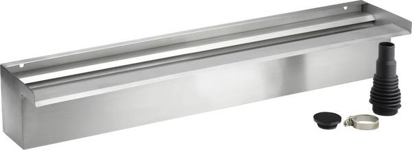 Oase 50585 Waterfall 60 Edelstahl-Wasserfall  (L x B x H) 140 x 600 x 100 mm 1 St.