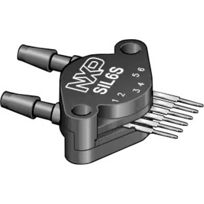 Mikrochip-Drucksensor-Bauteil mit der Bezeichnung 'NXP SLS6' mit nummerierten Anschlüssen und zwei Schlauchanschlüssen.