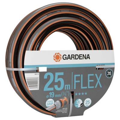Gartenschlauch 'GARDENA FLEX' 25 m, Durchmesser 19 mm, Power Grip-Technologie, widerstandsfähig und flexibel, für Gartenbewässerung.