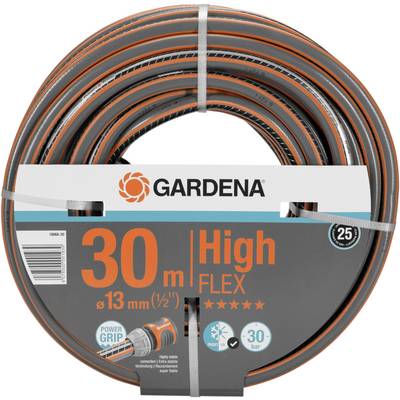 'GARDENA High Flex Schlauch', Länge 30 m, Durchmesser 13 mm (1/2"), mit Power-Grip-Profil, geeignet für bis zu 30 bar Druck.
