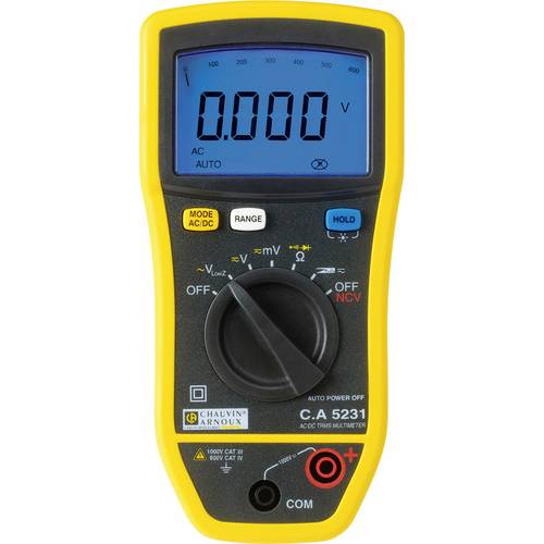 Chauvin Arnoux C.A 5231 Hand-Multimeter digital CAT III 1000 V, CAT IV 600 V Anzeige (Counts): 6000