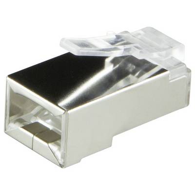 LogiLink MP0022 RJ45-Steckverbinder CAT 6, geschirmt MP0022 Stecker, gerade Pole: 8P8C Polzahl Sensoren 8P8C Schwarz 100-1