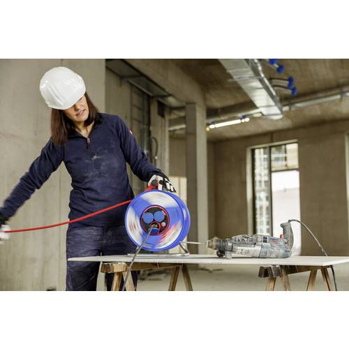 Brennenstuhl 1218900 Kabeltrommel 25.00 m Schwarz Schutzkontakt-Gummi-Stecker