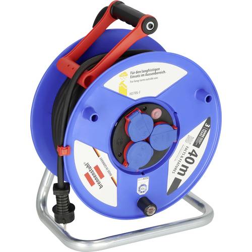 Brennenstuhl 1233120 Kabeltrommel 40.00 m Schwarz Schutzkontakt-Stecker