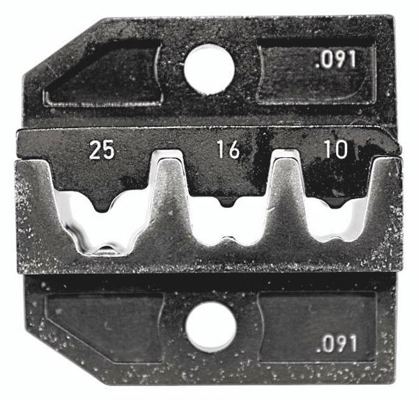 Rennsteig Werkzeuge Crimp-Einsatz 10,0 -25,0mm für Crimp-Systemzange 624 091 3 0 Crimpeinsatz Aderendhülsen  10 bis 25 mm²   Passend für Marke (Zangen) Rennsteig Werkzeuge PEW 12