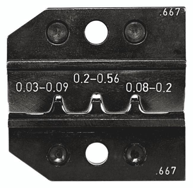 RENNSTEIG Crimpeinsatz Gerollte und gestanzte Verbinder 0.03 bis 0.56 mm² Rennsteig Werkzeuge 624 66
