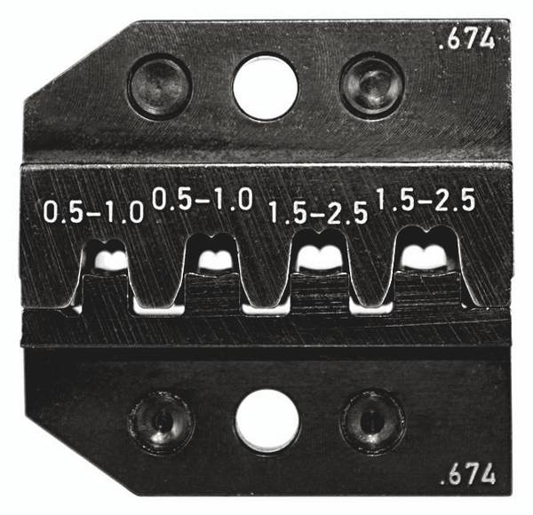 Rennsteig Werkzeuge "Rennsteig Werkzeuge" 624 674 3 0 Crimpeinsatz Modularstecker  0.5 bis 2.5 mm²   Passend für Marke (Zangen) Rennsteig Werkzeuge PEW 12