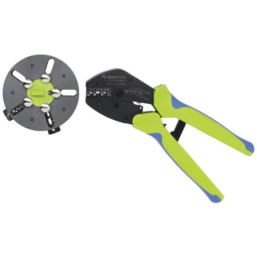 Rennsteig Werkzeuge Multicrimp mit Magazin 3tlg. 629 004 3 Crimpzange Unisolierte Flachsteckverbinder, Isolierte Verbind...