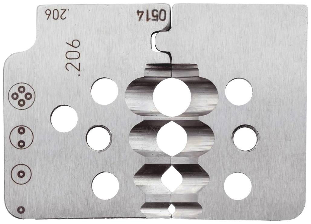 Metallclip mit mehreren runden Löchern und geprägten Zahlen. Verwendung unbekannt. Essenziell für technische Anwendungen.
