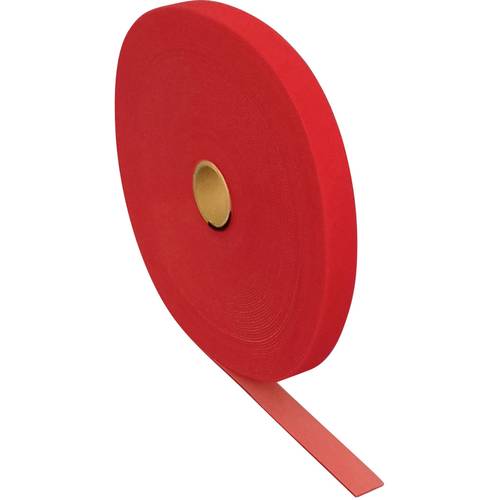 FASTECH® T0601013391125 Klettband zum Bündeln Haft- und Flauschteil (L x B) 25000 mm x 10 mm Rot 25 m