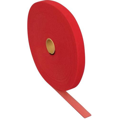 FASTECH® T0601513391125 Klettband zum Bündeln Haft- und Flauschteil (L x B) 25000 mm x 15 mm Rot 25 m