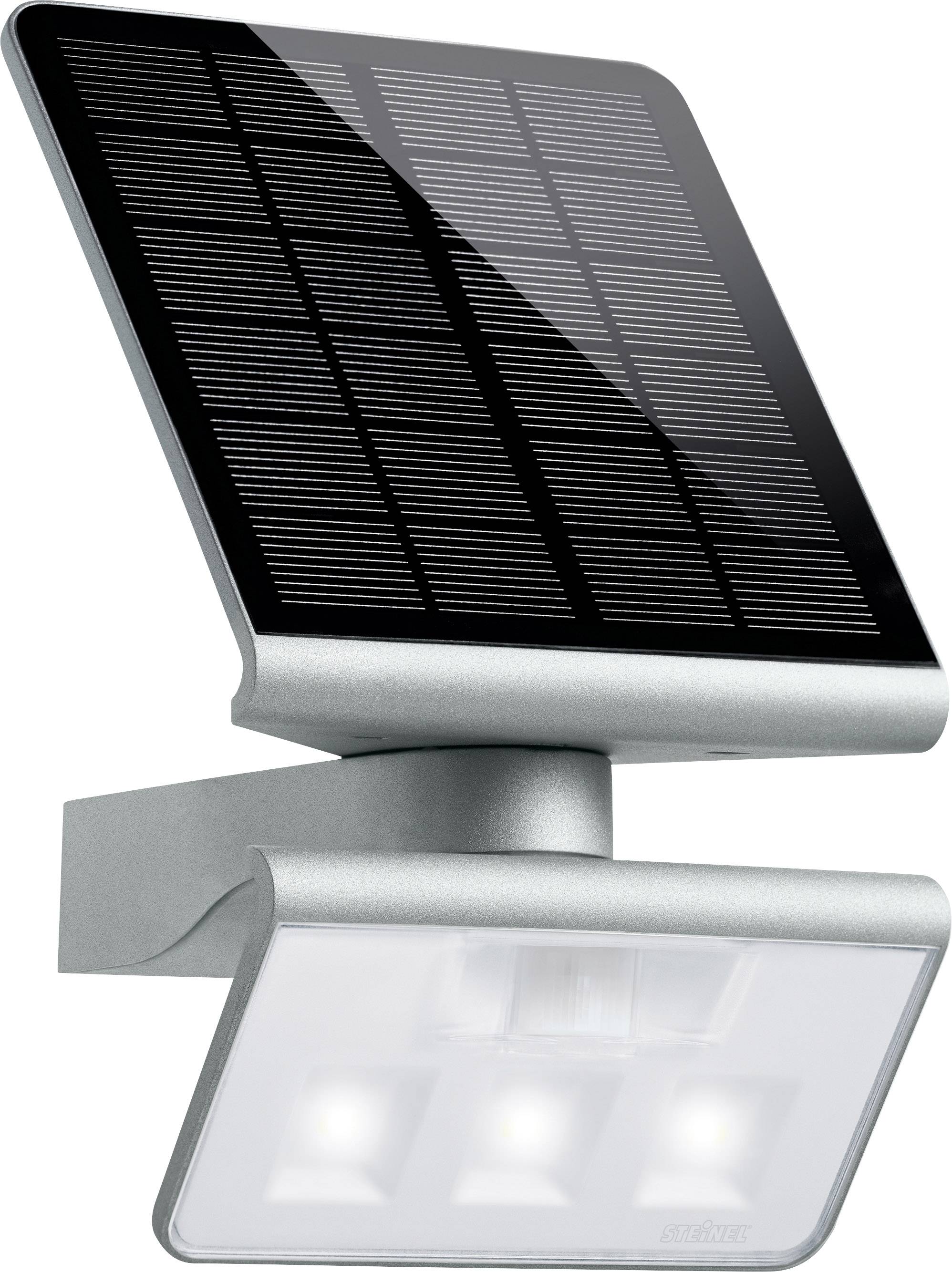 STEIN Solar Wandleuchte XSOLAR L-S SILBE LED 4000K BWM 140° m.Grundlicht 67101