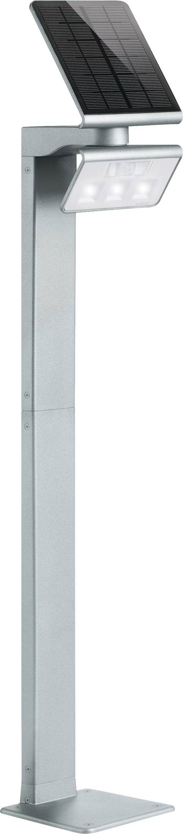 Steinel 671211 Xsolar GL-S Solar-Außenstandleuchte mit Bewegungsmelder   LED LED fest eingebaut 1.2 W Silber