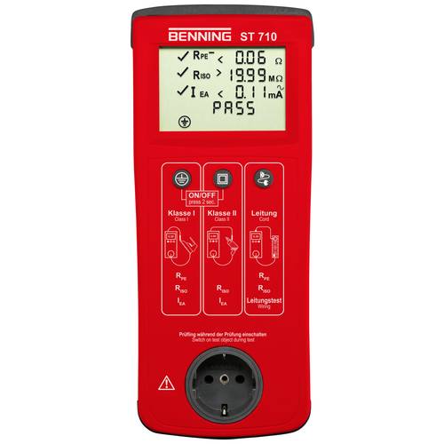 Benning ST 710 Gerätetester kalibriert (ISO) VDE-Norm 0701-0702
