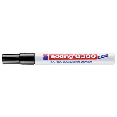 Schwarzkopf-Silber Edding 8300 Permanentmarker mit Kennzeichnung speziell und Industrie-Permanentmarker.