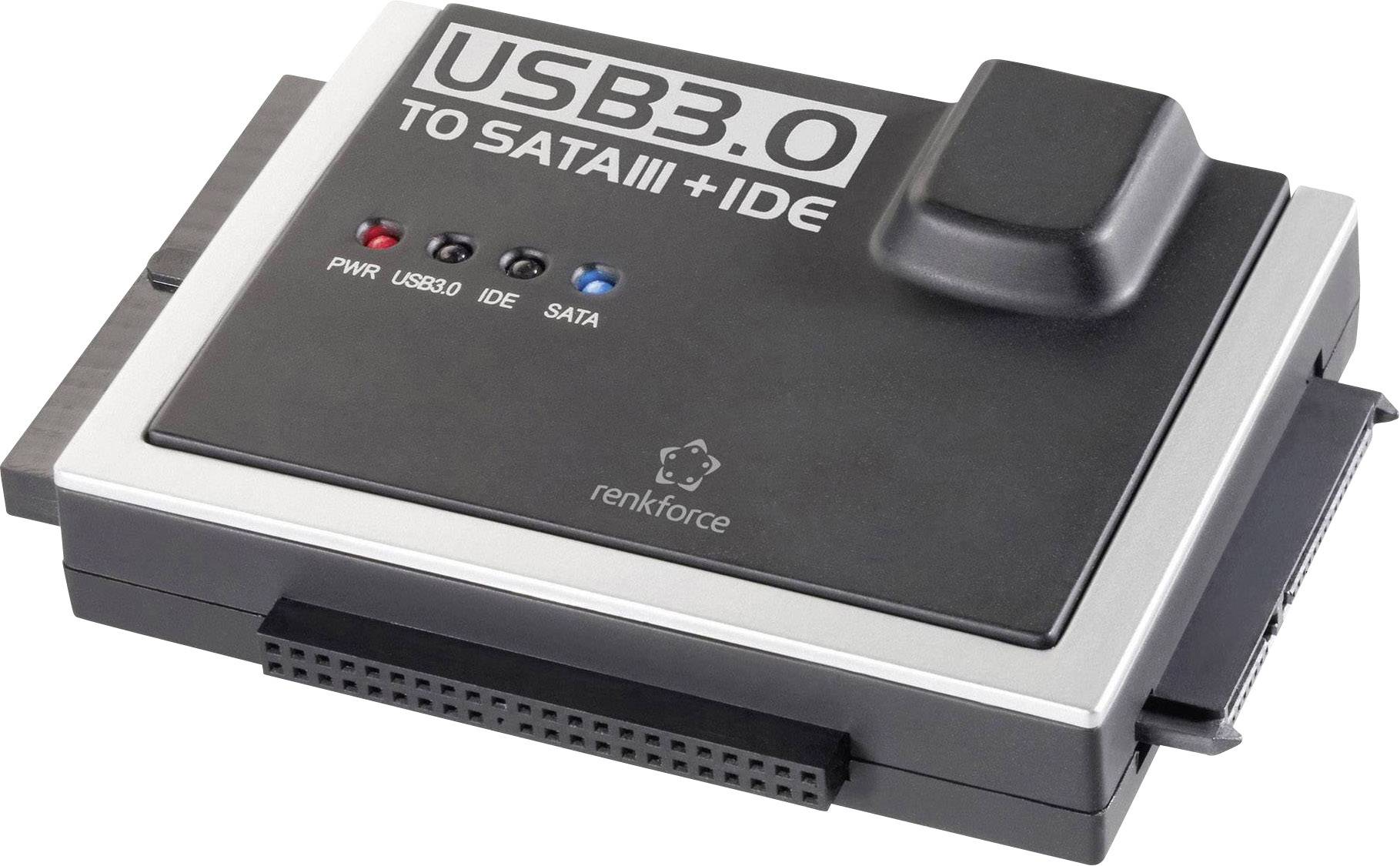 Renkforce Festplatten Adapter [1x USB 3.2 Gen 1 Stecker A (USB 3.0) - 1x IDE-Buchse 40pol., IDE-Buchse 44pol.,