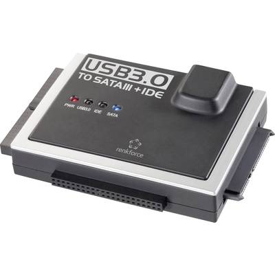 Renkforce Festplatten Adapter [1x USB 3.2 Gen 1 Stecker A (USB 3.0) - 1x IDE-Buchse 40pol., IDE-Buchse 44pol., SATA-Komb