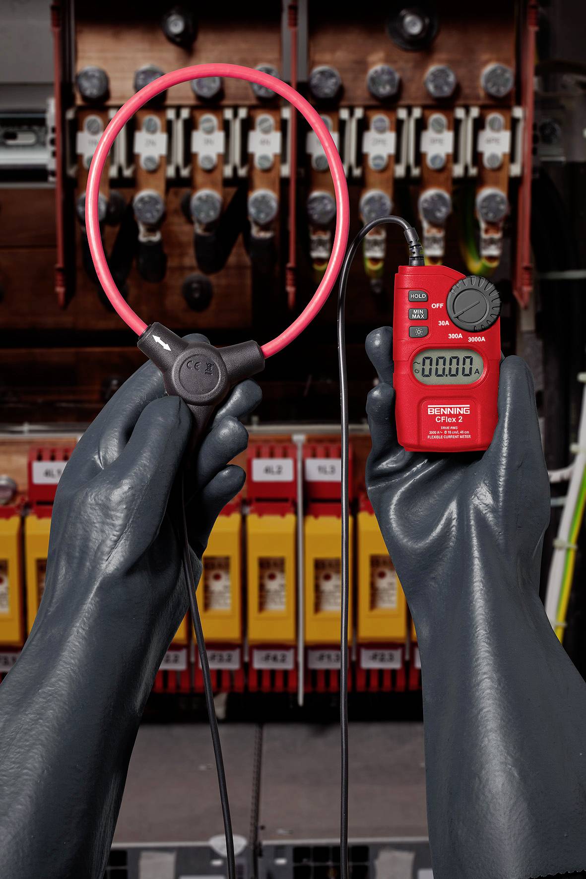 Benning CFlex 2 Stromzange digital CAT IV 600 V Anzeige (Counts): 3000-1