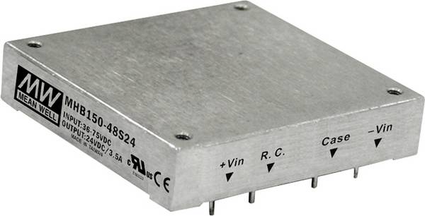 MEAN WELL MHB150-48S24 DC/DC-Wandler 24 V/DC 150 W Anzahl Ausgänge: 1 x Inhalt 1 St.