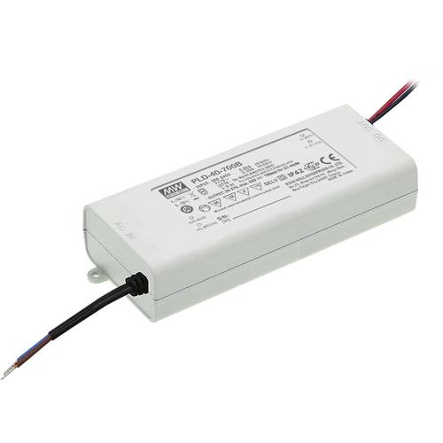 Thumbnail - MEAN WELL PLD-40-700B LED-Treiber Konstantstrom 40 W 0.7 A 34 - 57 V/DC nicht dimmbar 1 St.