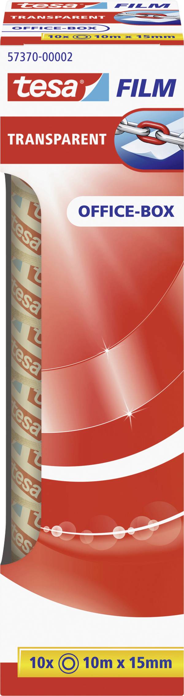 tesa OFFICE-BOX 57370-00002-11 tesafilm  Transparent (L x B) 10 m x 15 mm 10 St.