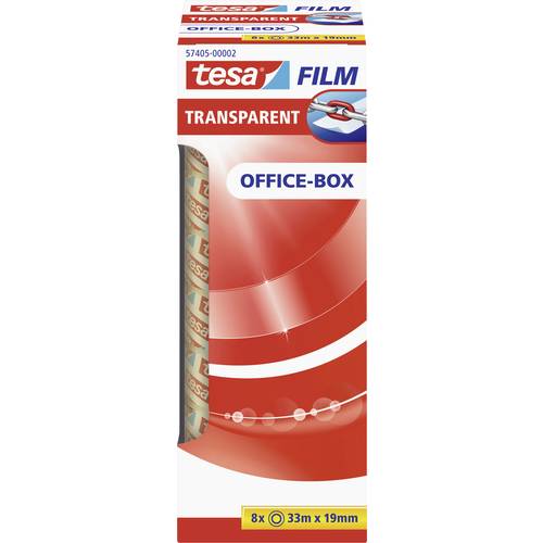 tesa OFFICE-BOX 57405-00002-01 tesafilm Transparent (L x B) 33 m x 19 mm 8 St.