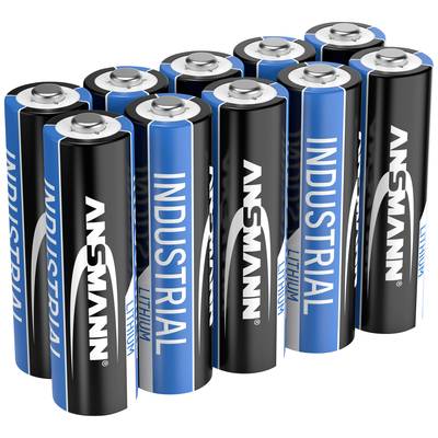 Ansmann Lithium Industrial FR6 Mignon (AA)-Batterie Lithium 3000 mAh 1.5 V 10 St.