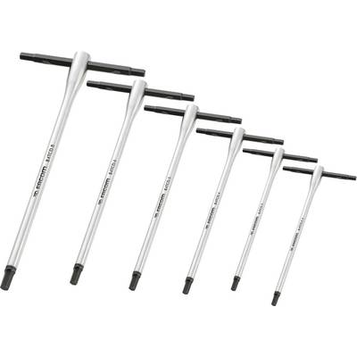 Sechsteiliges T-Griff-Schraubendreher-Set in verschiedenen Größen, ideal für den professionellen und privaten Einsatz.