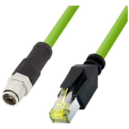 LogiLink CQM095S RJ45 Netzwerkkabel, Patchkabel CAT 6a 10.00 m Grün Flammwidrig, Halogenfrei, Säurebeständig, UV-Beständ...