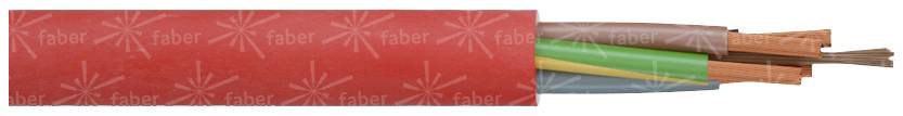 KLAUS FABER Litze SiHF-J 3 x 0.75 mm² Rot Faber Kabel 030709 Meterware