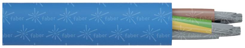KLAUS FABER Motorleitung 3 x 1.50 mm² Blau Faber Kabel 050562 Meterware