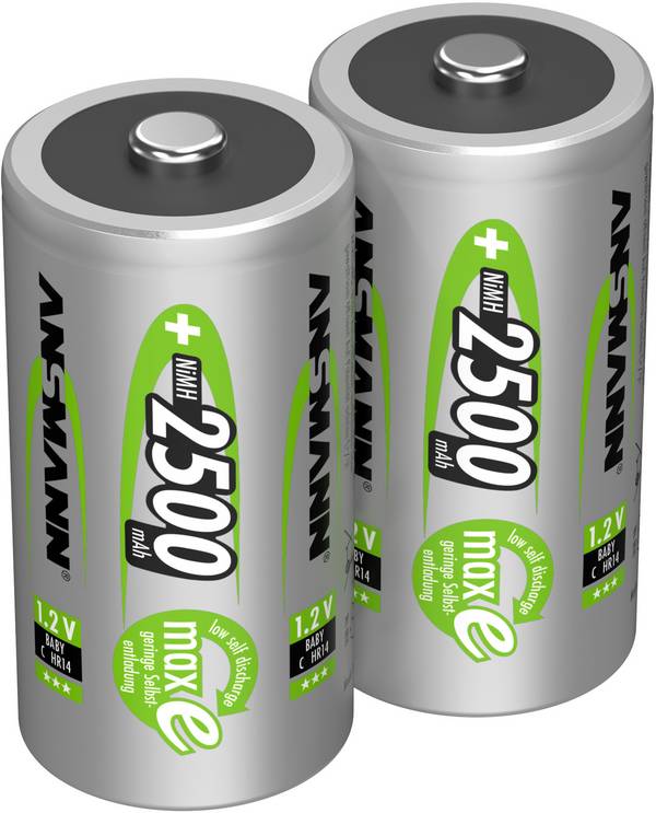 Ansmann maxE HR14 Baby (C)-Akku NiMH 2500 mAh 1.2 V 2 St.
