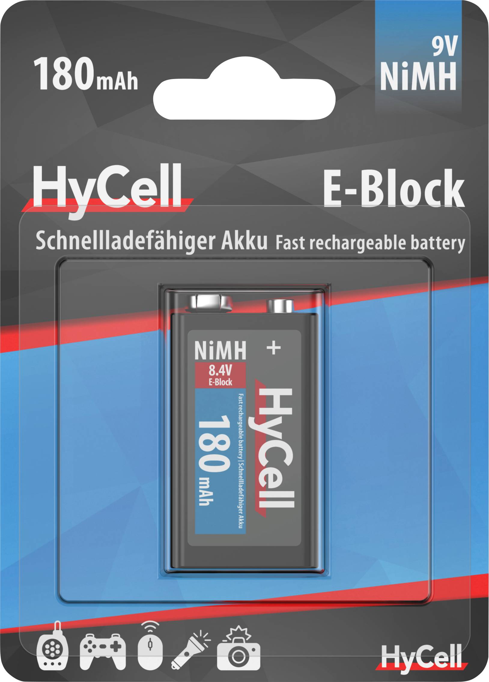 HYCELL NiMH-9V-Blockakku 150 mAh-1