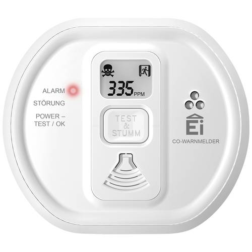Ei Electronics Ei208D-3X179 Kohlenmonoxid-Melder inkl. 10 Jahres-Batterie batteriebetrieben detektiert Kohlenmonoxid
