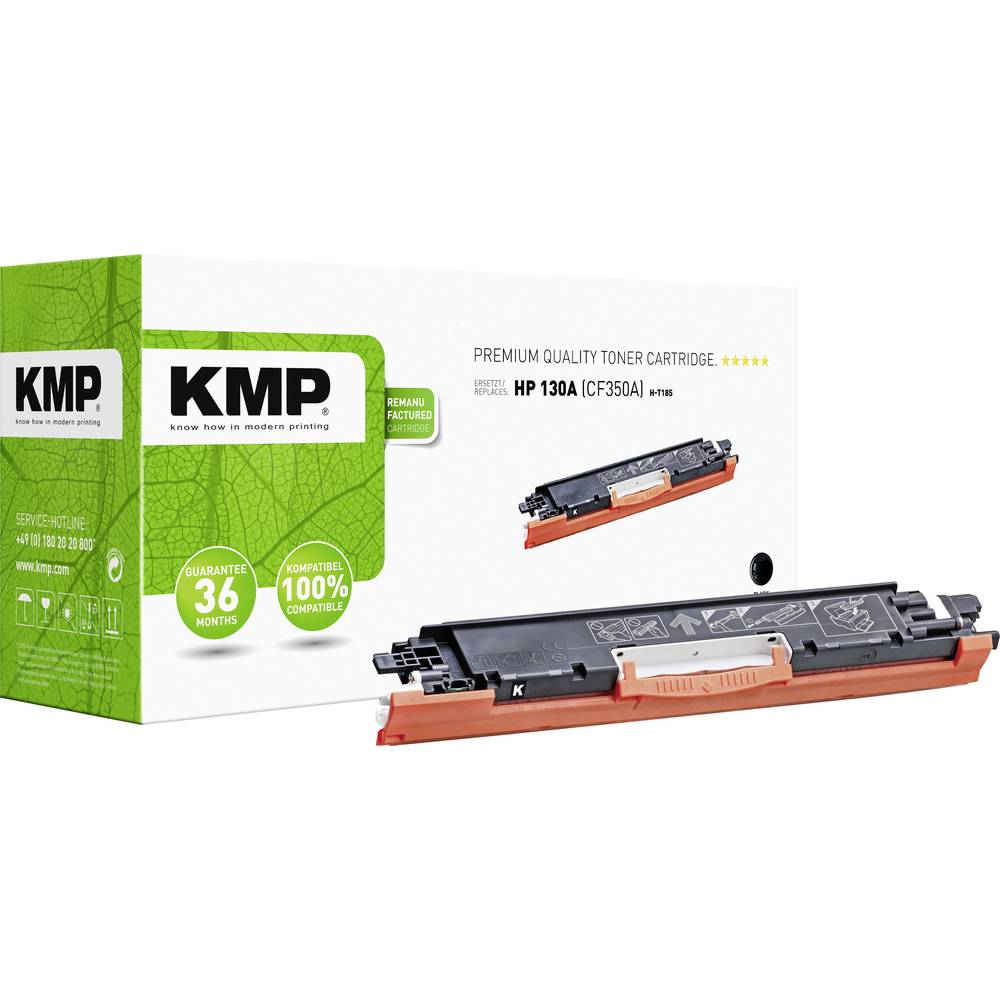 KMP H-T185 Compatibel Tonercassette vervangt HP 130A Zwart
