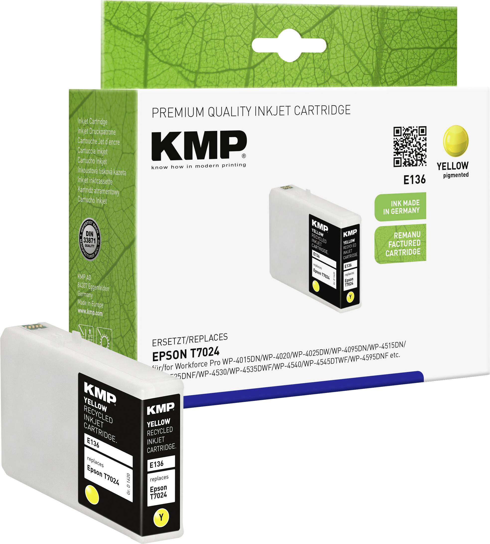 KMP E136 Gelb Tintenpatrone