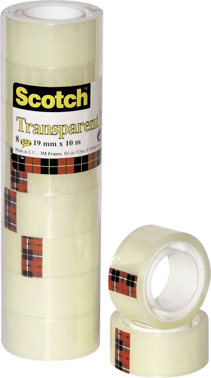 Scotch 5501910 5501910 Klebeband Scotch® 550 Transparent (L x B) 10 m x 19 mm 8 St.