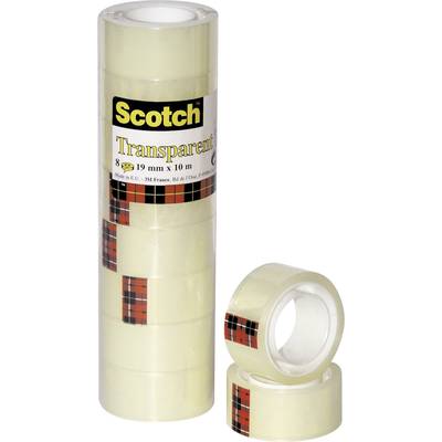 Scotch 5501910 5501910 Klebeband Scotch® 550 Transparent (L x B) 10 m x 19 mm 8 St.