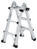 MUNK Günzburger Steigtechnik 32013 Aluminium Teleskopleiter Arbeitshöhe (max.): 4.2 m Silber 12.1 kg