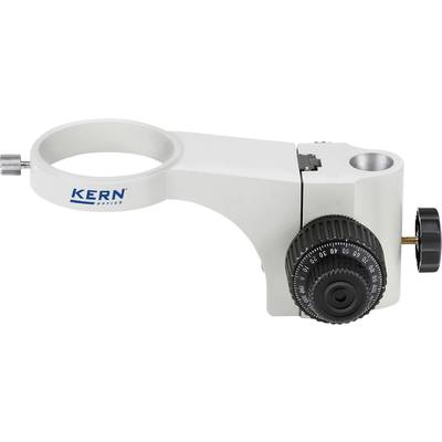 Halterung für optische Geräte mit einstellbarem Drehknopf und Markenlogo 'Kern'. Hauptsächlich in Labors oder technischen Anwendungen verwendet.