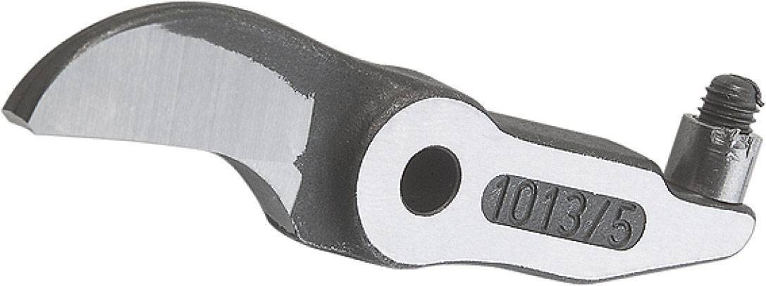 'Nahaufnahme eines metallischen Ersatzteils mit abgeschrägter Kante und Schraube, geprägt mit der Nummer 1013/5.'