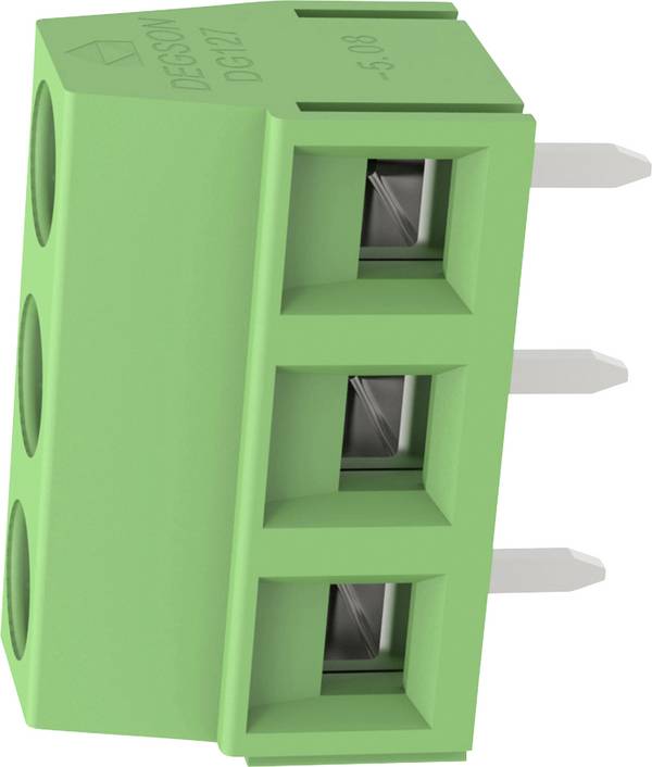 Degson DG127-5.08-03P-14-00AH-1 Schraubklemmblock 2.08 mm² Polzahl 3 Grün 1 St.