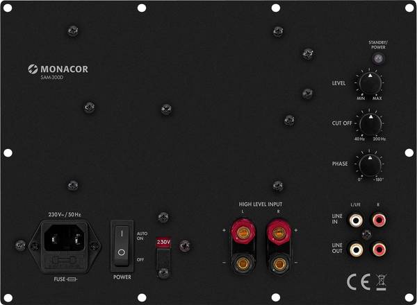 Monacor SAM-300D Einbauverstärkermodul 300 W