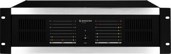 Monacor STA-1504 PA Verstärker RMS Leistung je Kanal an 4 Ohm: 160 W