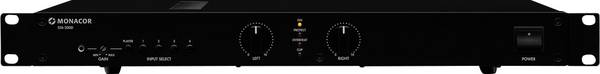 Monacor STA-200D PA Verstärker RMS Leistung je Kanal an 4 Ohm: 125 W