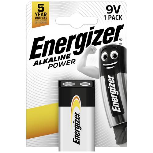 Thumbnail - Energizer Power 6LR61 9 V Block-Batterie Alkali-Mangan 9 V 1 St.