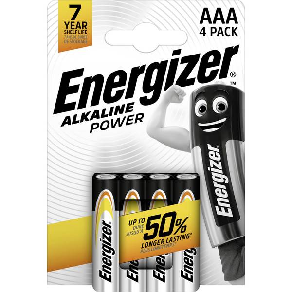 Energizer Power LR03 Micro (AAA)-Batterie Alkali-Mangan  1.5 V 4 St.